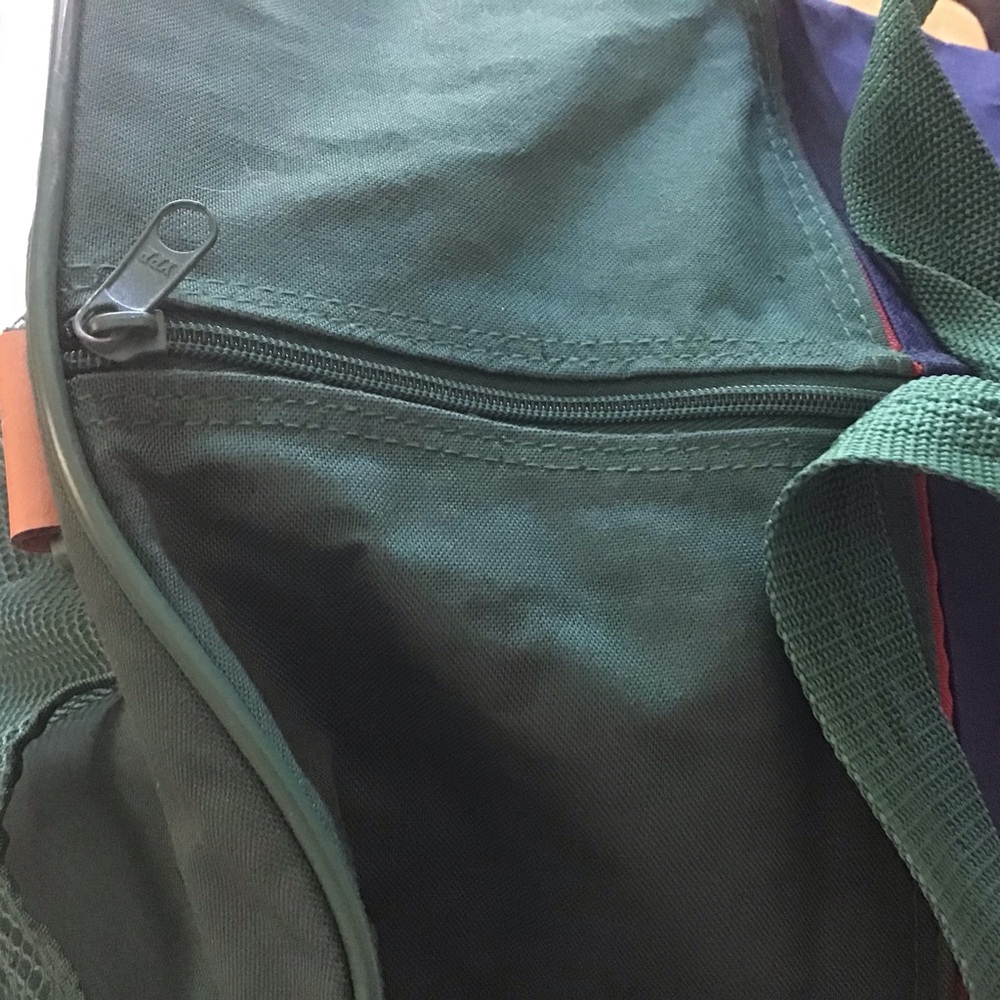 Alexander Julian Colours Men’s Canvas Duffle Bag Hunter Green & Dk Blue Unisex - Picture 7 of 15